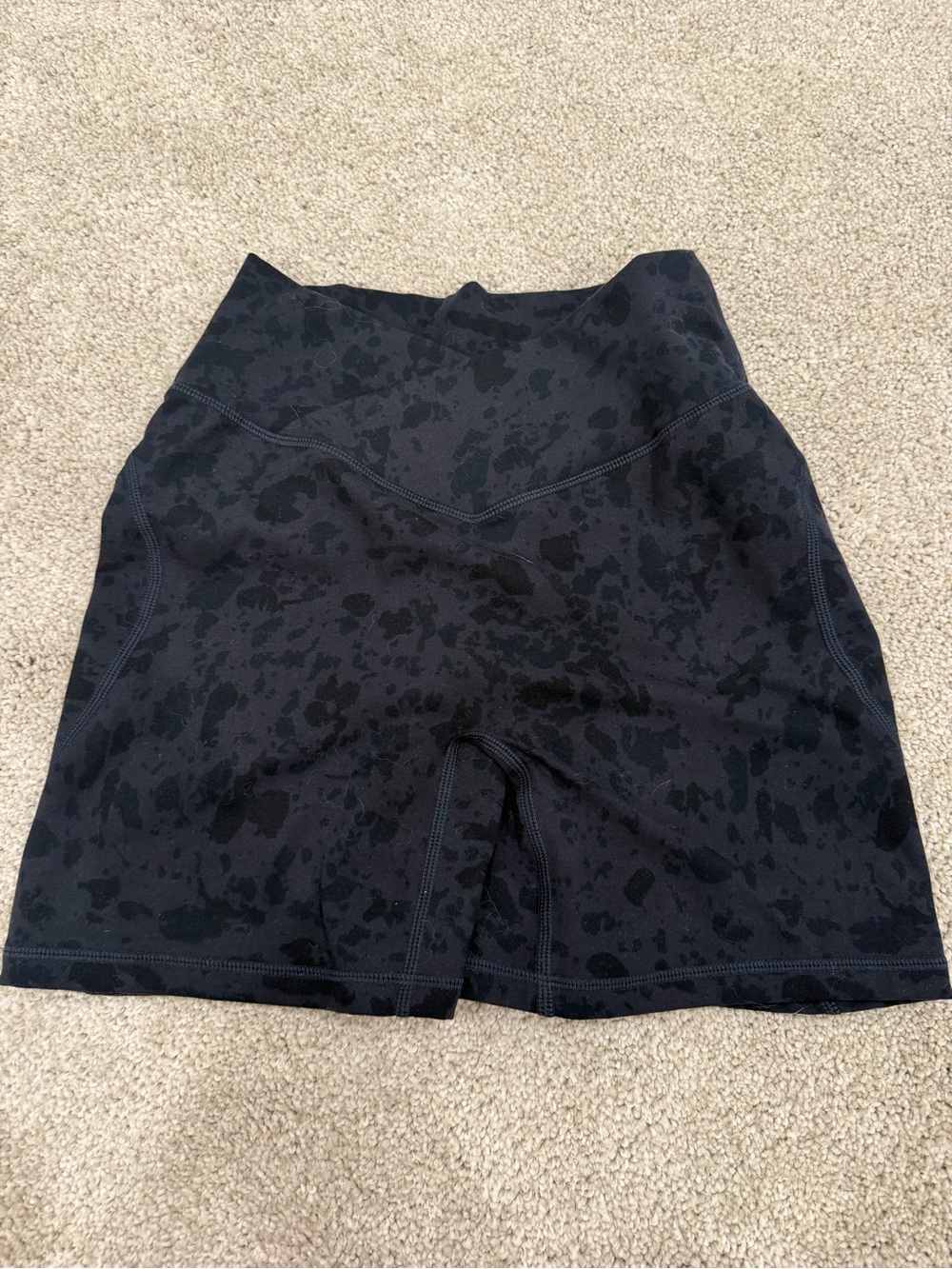 Alphalete Black Tonal Camo High-Rise Athletic Shorts